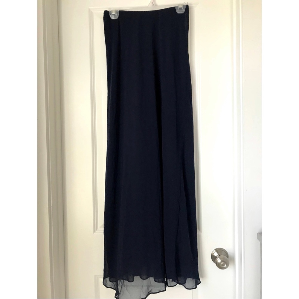 Navy blue maxi skirt